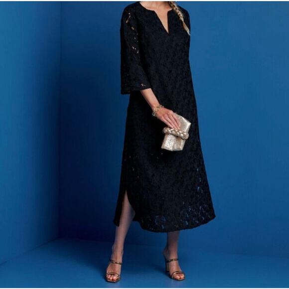 TUCKERNUCK black V-Neck lace Jamie Dress NWT Size XS - Picture 9 of 11